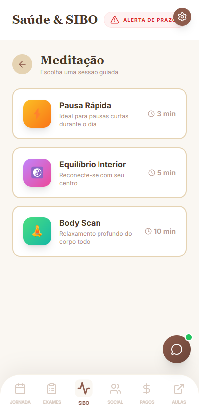 Sessão Meditação